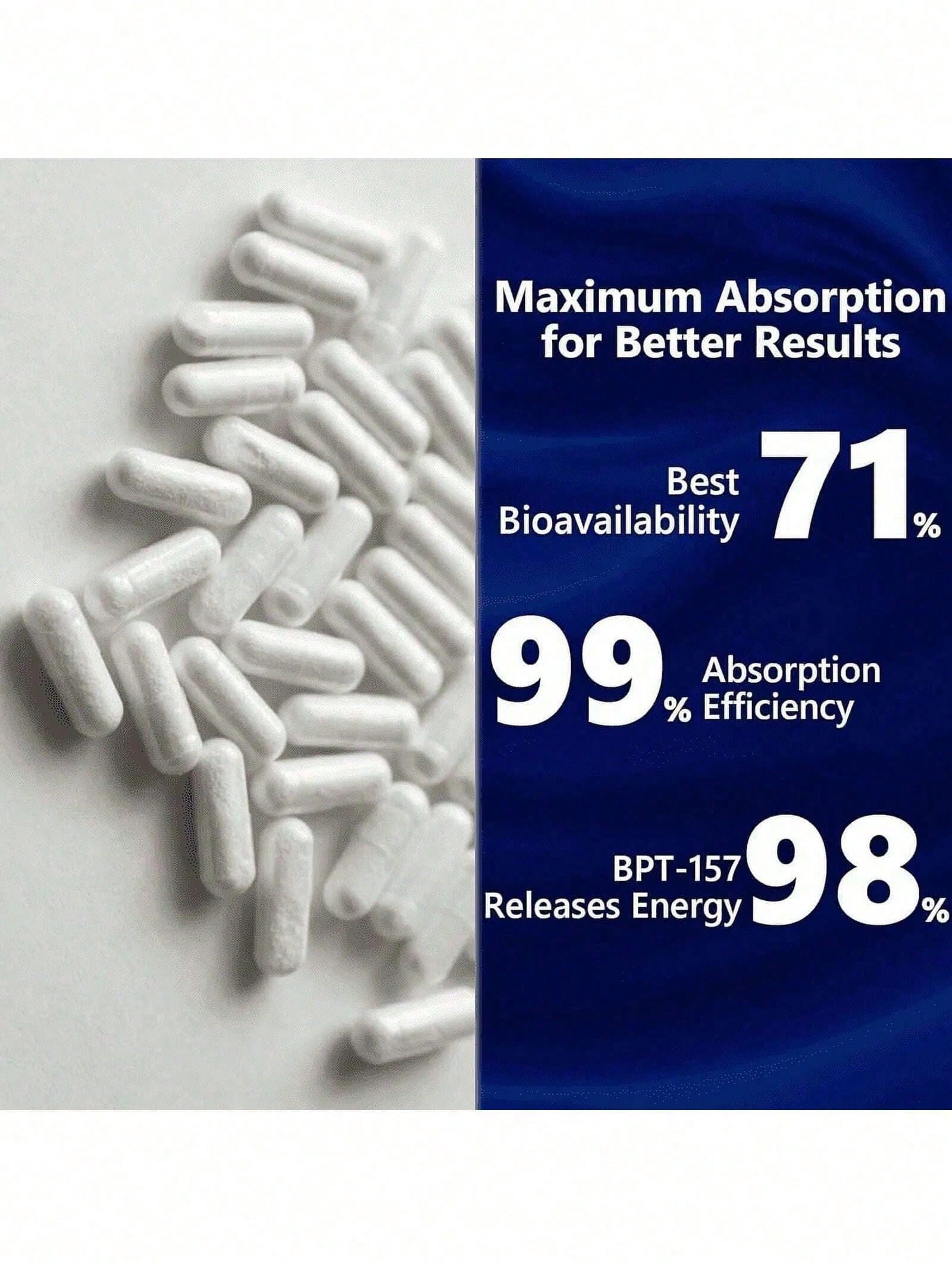 BPC-157 Supplement 1000mcg for Tissue Repair & Joint Health -60 Capsules