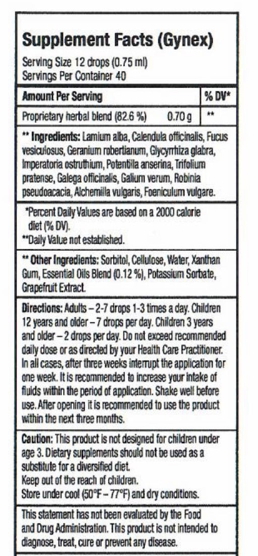 Gynex Healthy hormonal balance and reproductive health