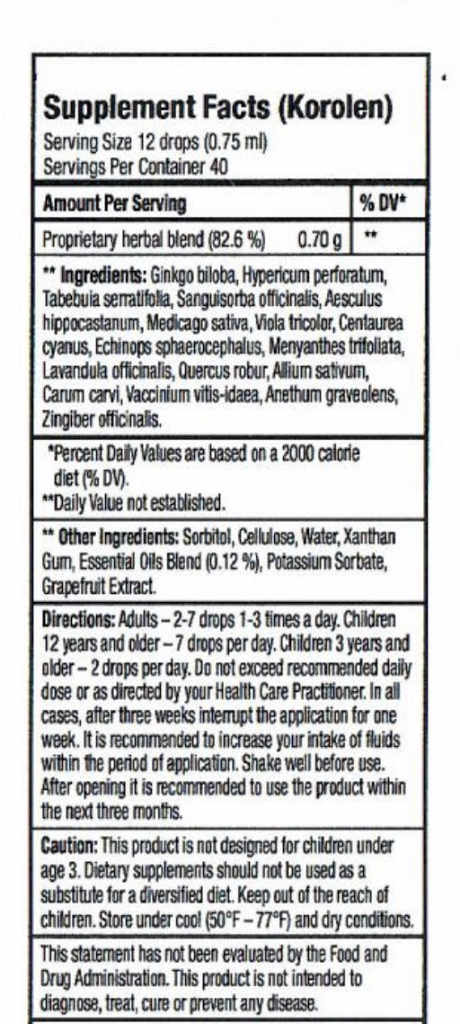 KOROLEN - Heart Wellness Detox & Cleanse 1.0 Fl.Oz