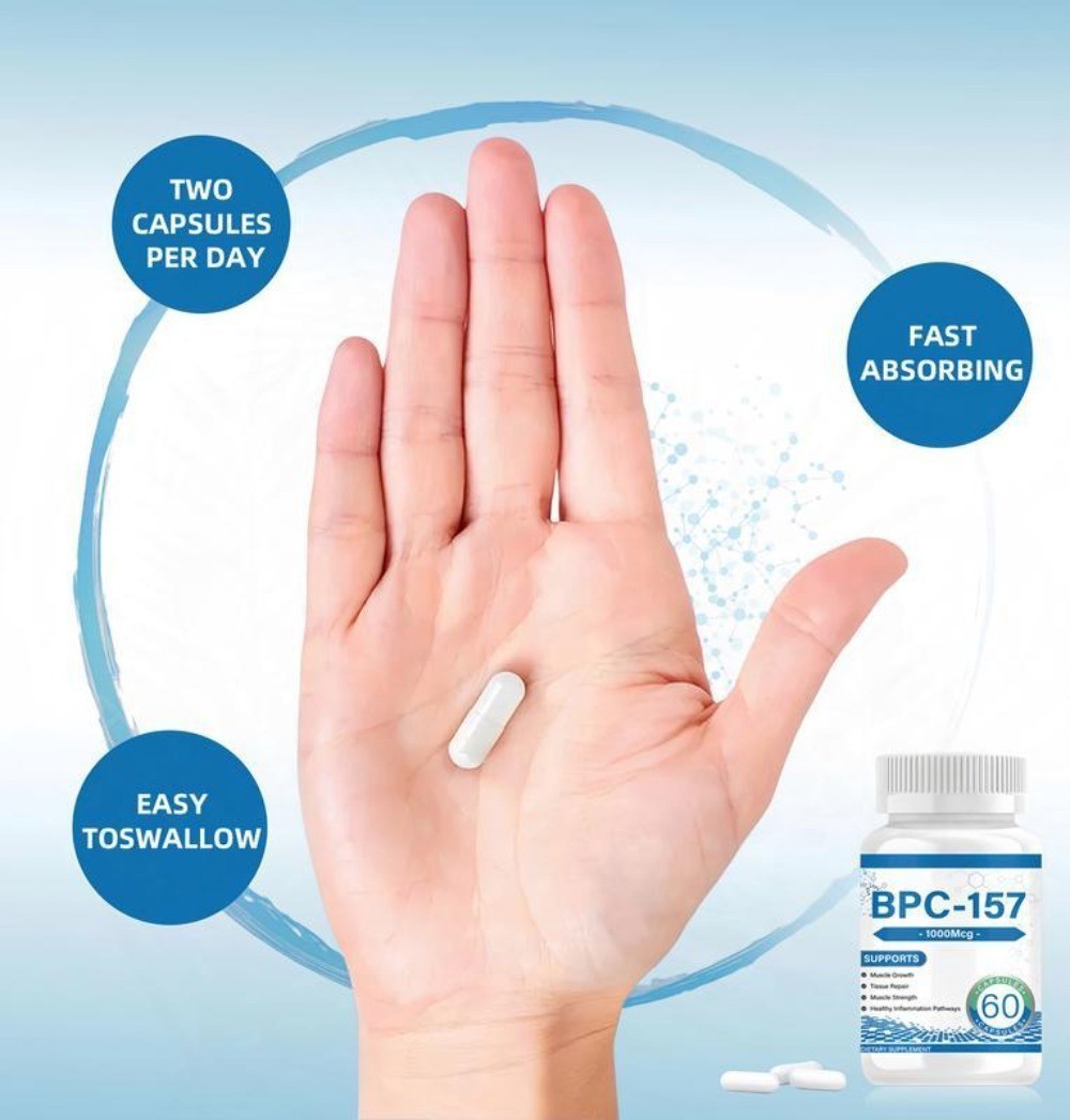 BPC-157 Supplement 1000mcg for Tissue Repair & Joint Health -60 Capsules